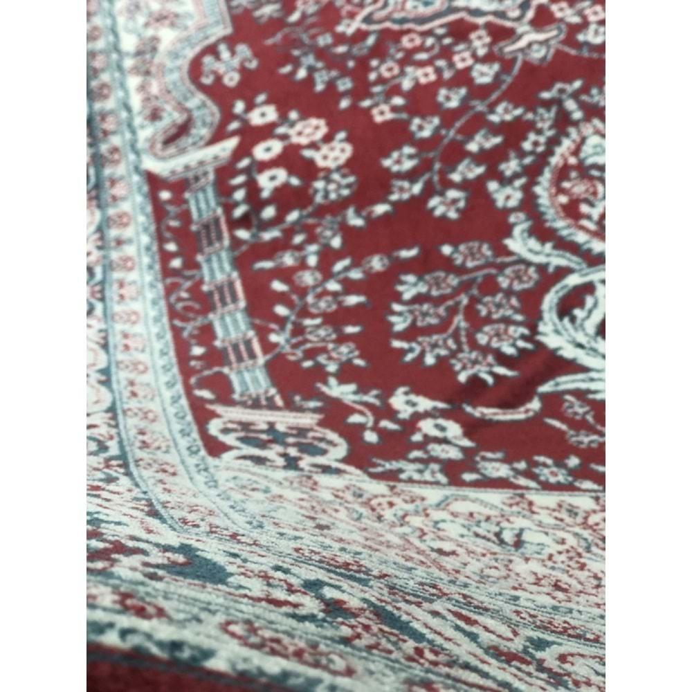 Bambu 80X120 Halı Seccade Yumuşak Dokulu Yüksek Kaliteli Bordo Renk