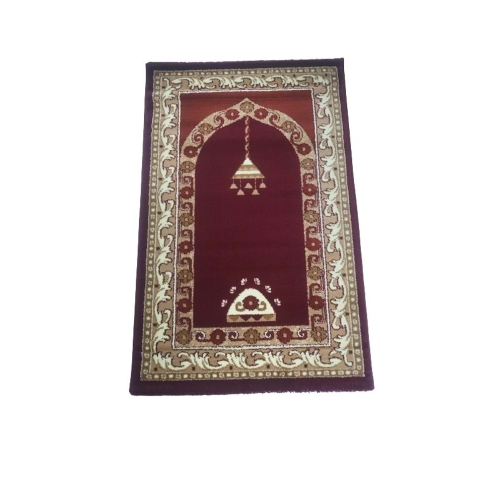 Yüksek Kalite Dokuma 80x125 Battal Boy Halı Seccade Bordo