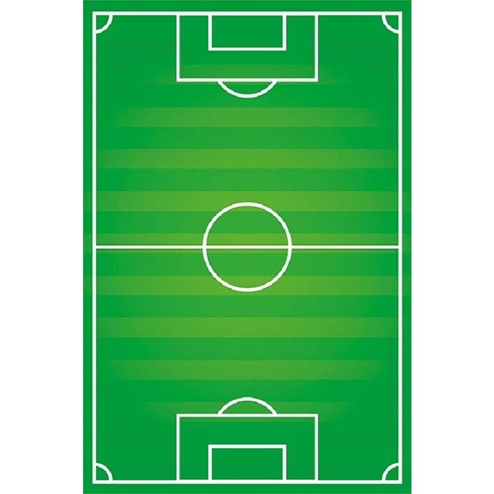 İpekyün Halı Modern Kaymaz Taban Yıkanabilir Çocuk Odası Halısı Futbol Sahası(120x180)