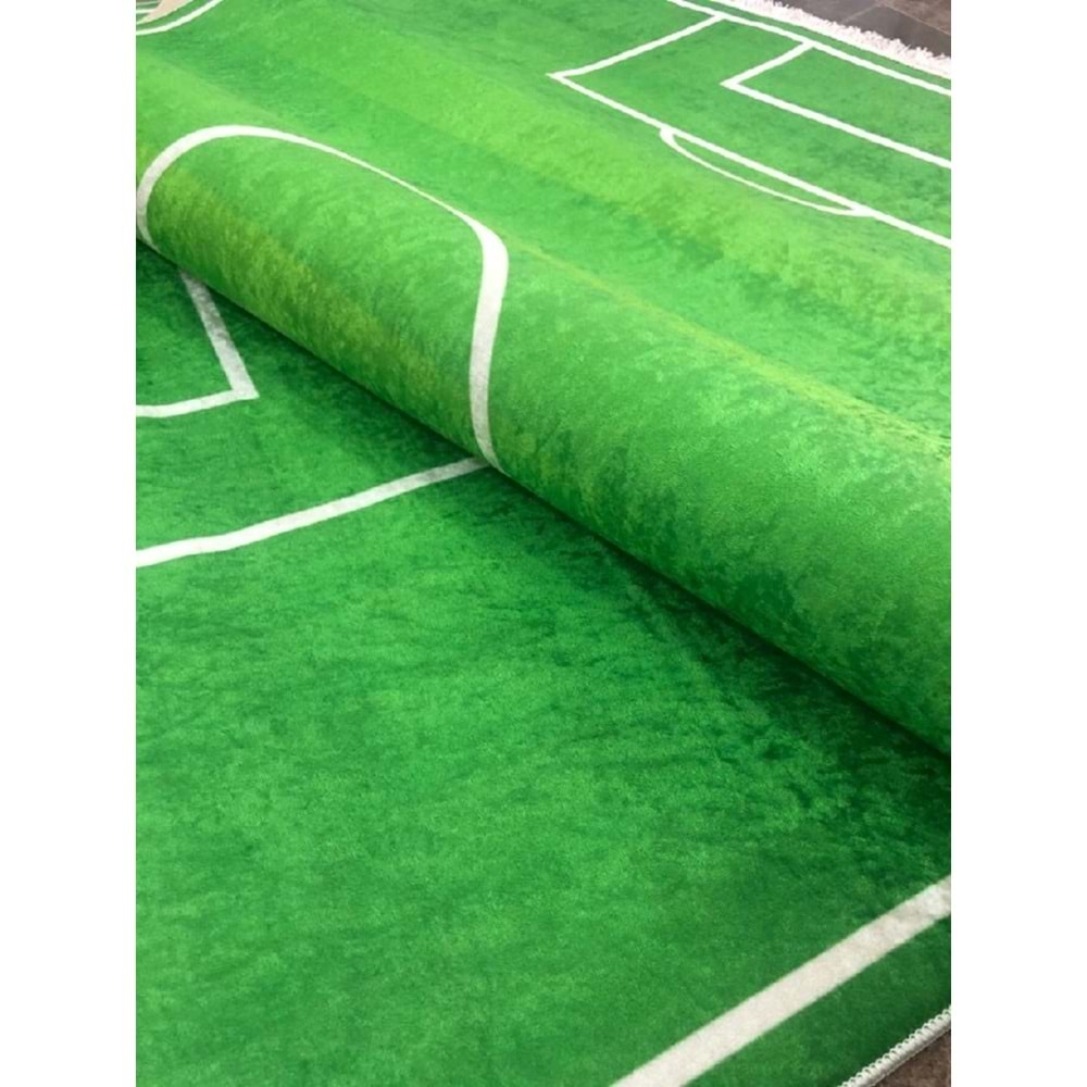 İpekyün Halı Modern Kaymaz Taban Yıkanabilir Çocuk Odası Halısı Futbol Sahası(120x180)