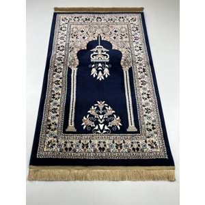 Yüksek Kalite Dokuma 80x125 Battal Boy Halı Seccade Lacivert Rengi