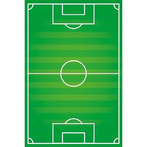 İpekyün Halı Modern Kaymaz Taban Yıkanabilir Çocuk Odası Halısı Futbol Sahası(120x180)