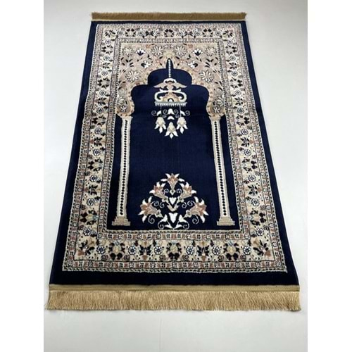 Yüksek Kalite Dokuma 80x125 Battal Boy Halı Seccade Lacivert Rengi